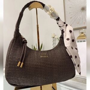 Steve Madden Brown Woven Shoulder Bag